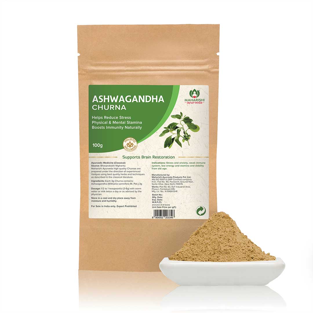 Ashwagandha Churna - For Stress Relief Pack - Maharishi Ayurveda