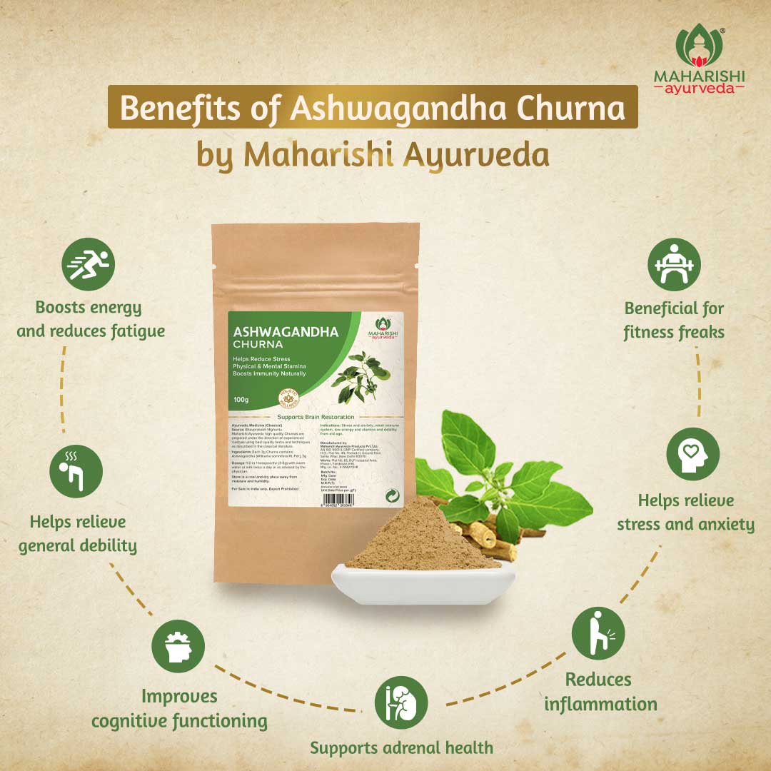 Ashwagandha Churna - For Stress Relief Pack - Maharishi Ayurveda