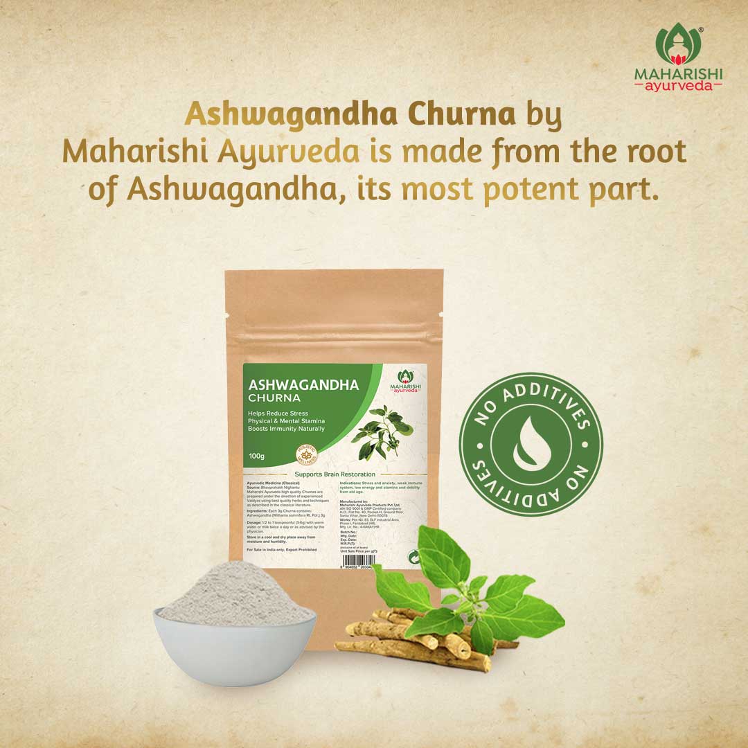 Ashwagandha Churna - For Stress Relief Pack - Maharishi Ayurveda