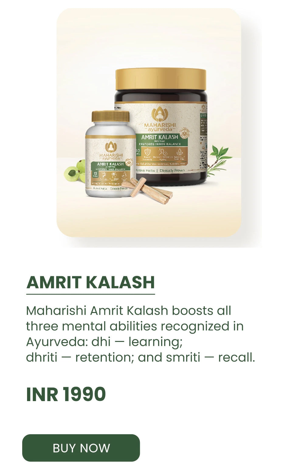 Maharishi Amrit Kalash (MAK)