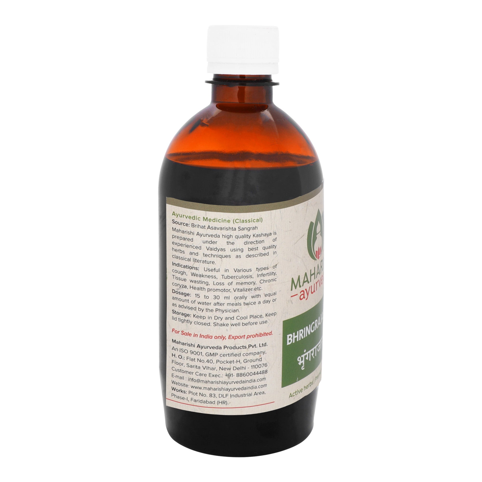 Bhringrajasava by Maharishi Ayurveda 450ml1