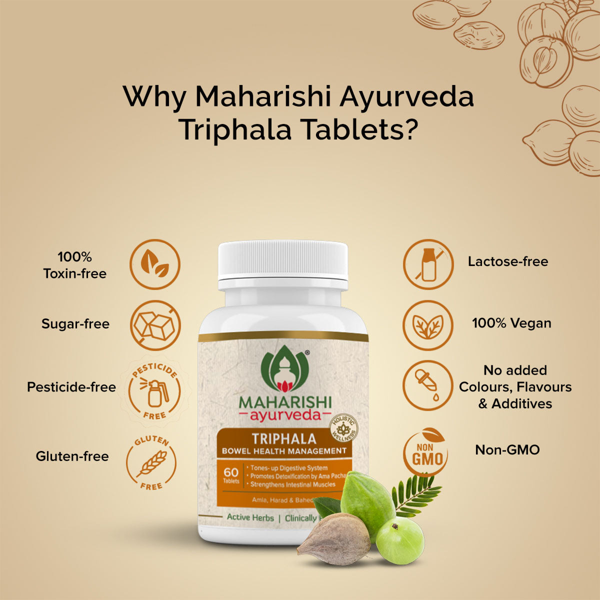 Triphala - 60 Tablets Pack - Maharishi Ayurveda2
