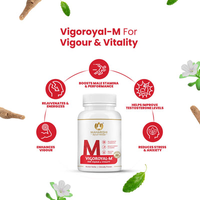 Vigoroyal M - Male Energizer | 60 tablets in pack - Maharishi Ayurveda1
