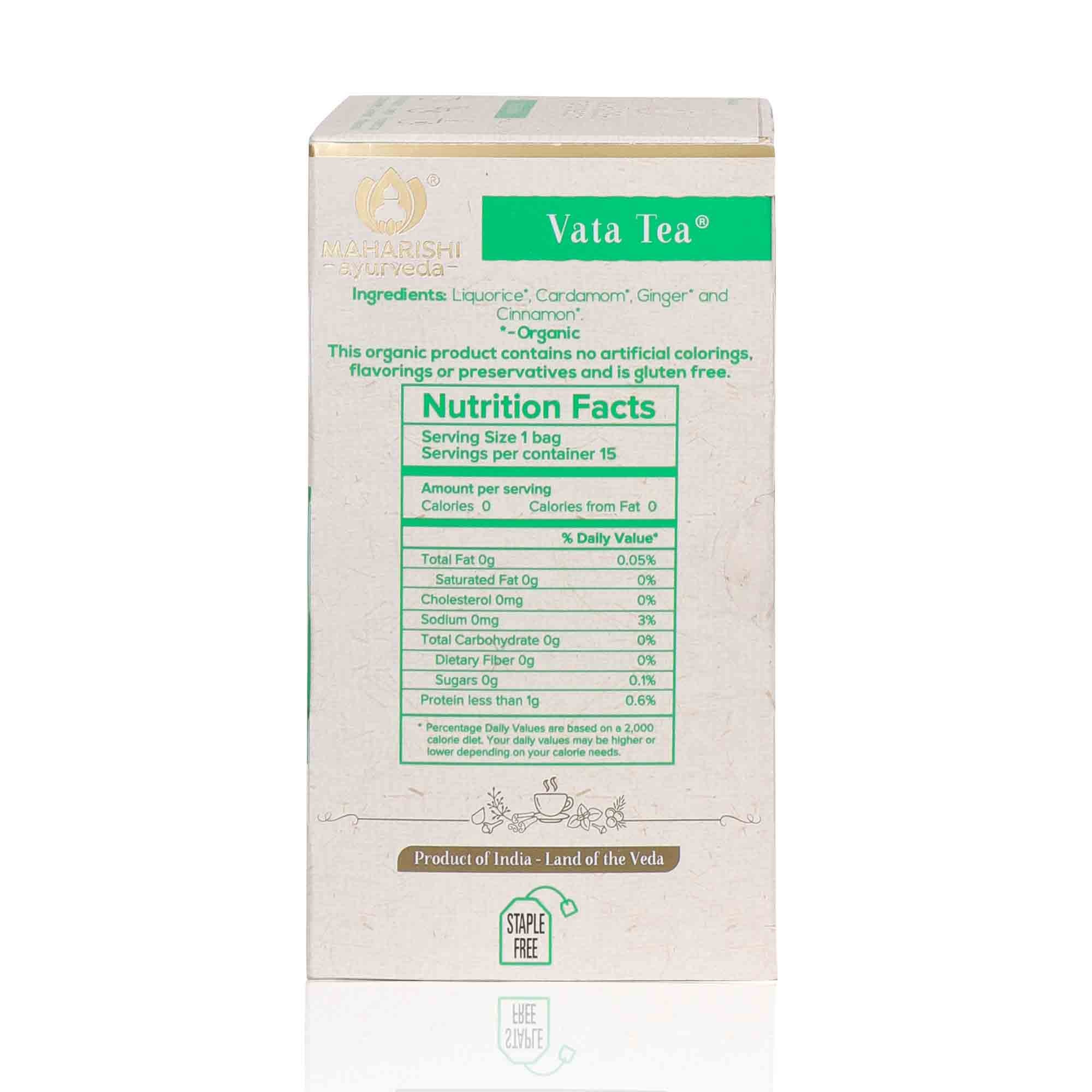 Organic Vata Tea - 15 tea bags. - Maharishi Ayurveda4