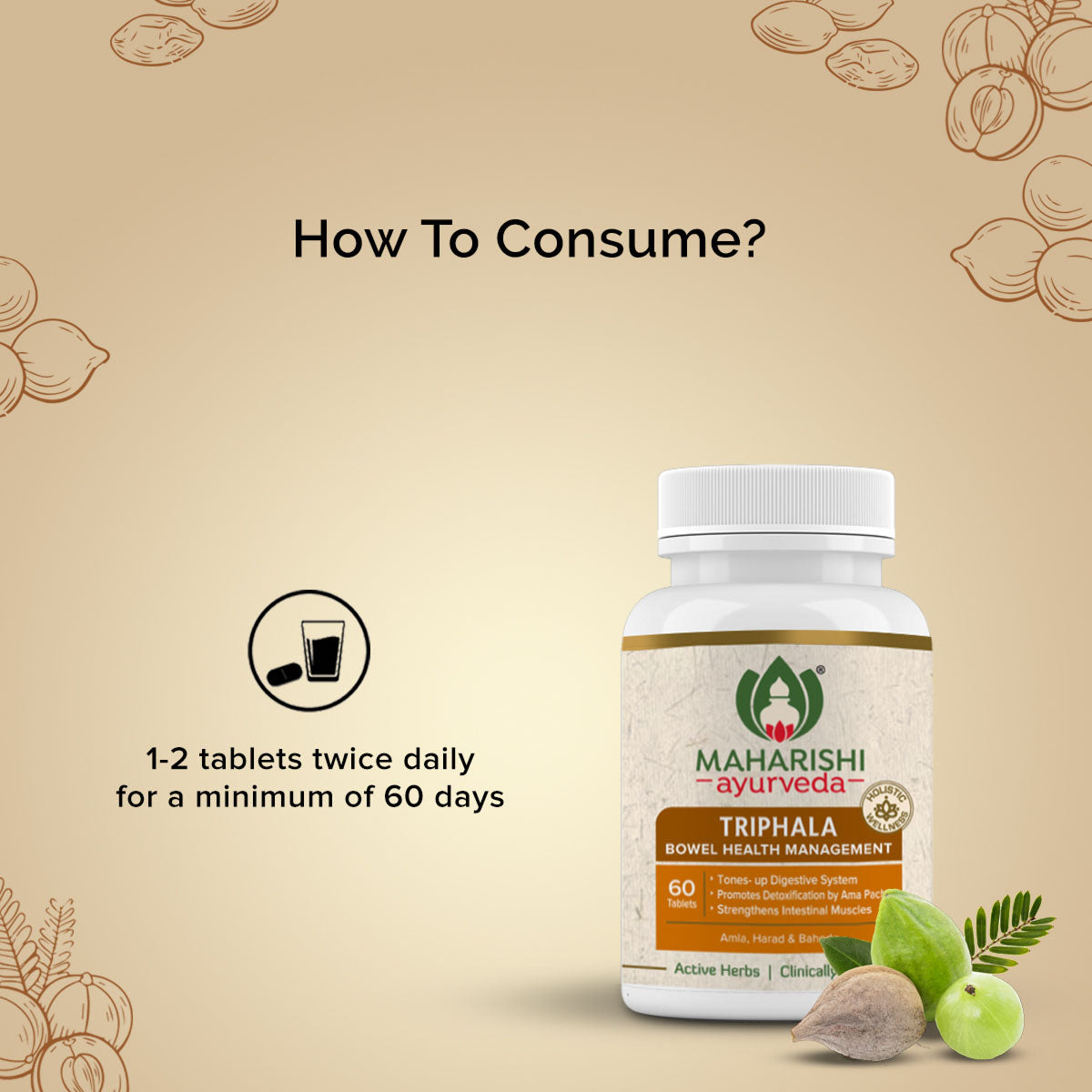 Triphala - 60 Tablets Pack - Maharishi Ayurveda3