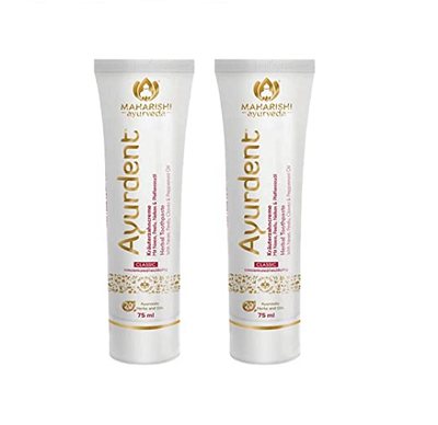 Maharishi Ayurveda Ayurdent Classic Toothpaste | Ayurvedic Tooth paste | SLS & Fluoride Free with Astringent, Antioxidant & Anti Bacterial | Whitens & Strengthens Teeth | Protects against Plaque, Tartar, Cavity, Tooth Decay & Bad Breath - Maharishi Ayurveda