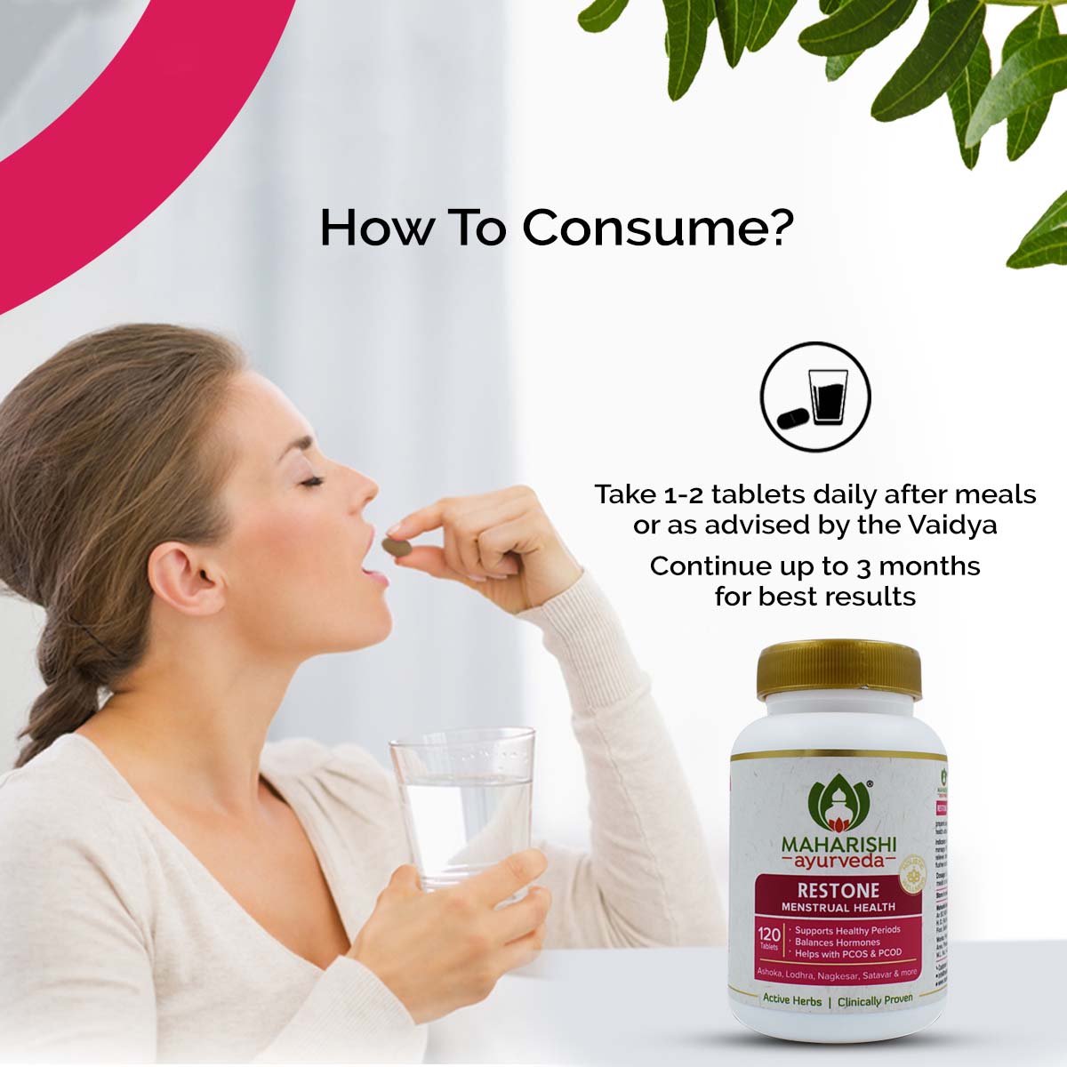 Maharishi Ayurveda Restone Tablets| For Healthy Periods| Regulates Menstrual Cycle | For Managing PCOD & PCOS- 120 Tablets Pack - Maharishi Ayurveda5