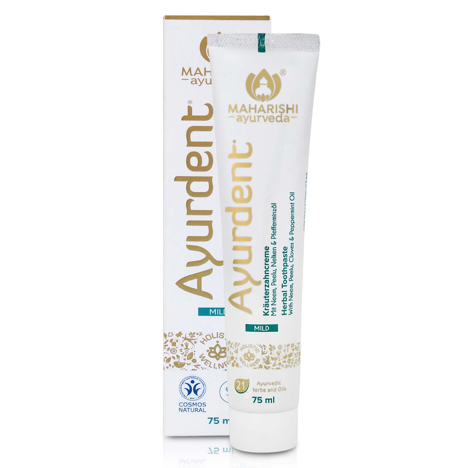 Ayurdent Mild - Ayurvedic Toothpaste for Teeth & Gums | 75ml Tube