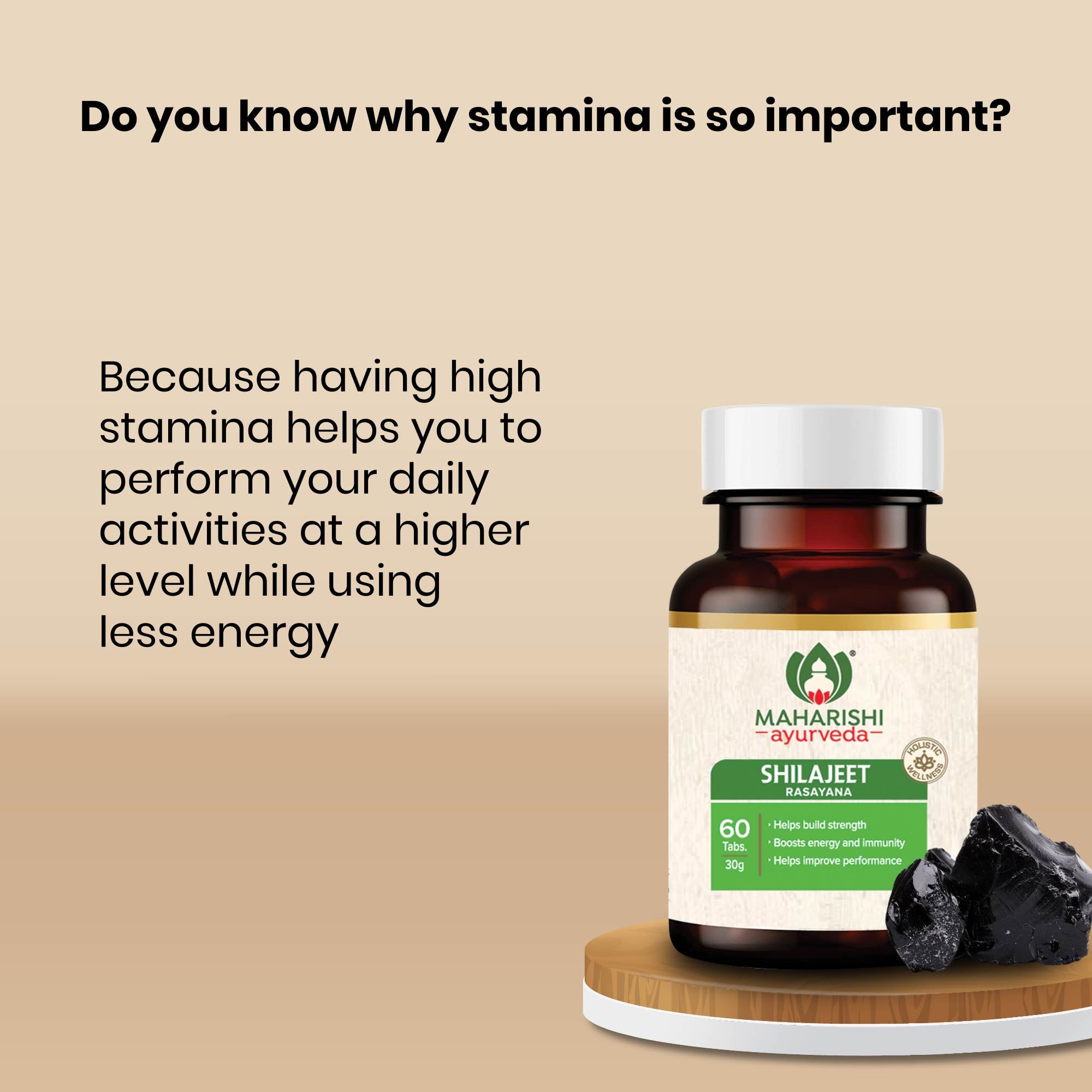 Shilajeet Rasayana | Natural & Pure Shilajeet 60 Tablets Pack1