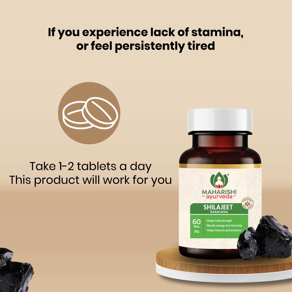 Shilajeet Rasayana | Natural & Pure Shilajeet 60 Tablets Pack3