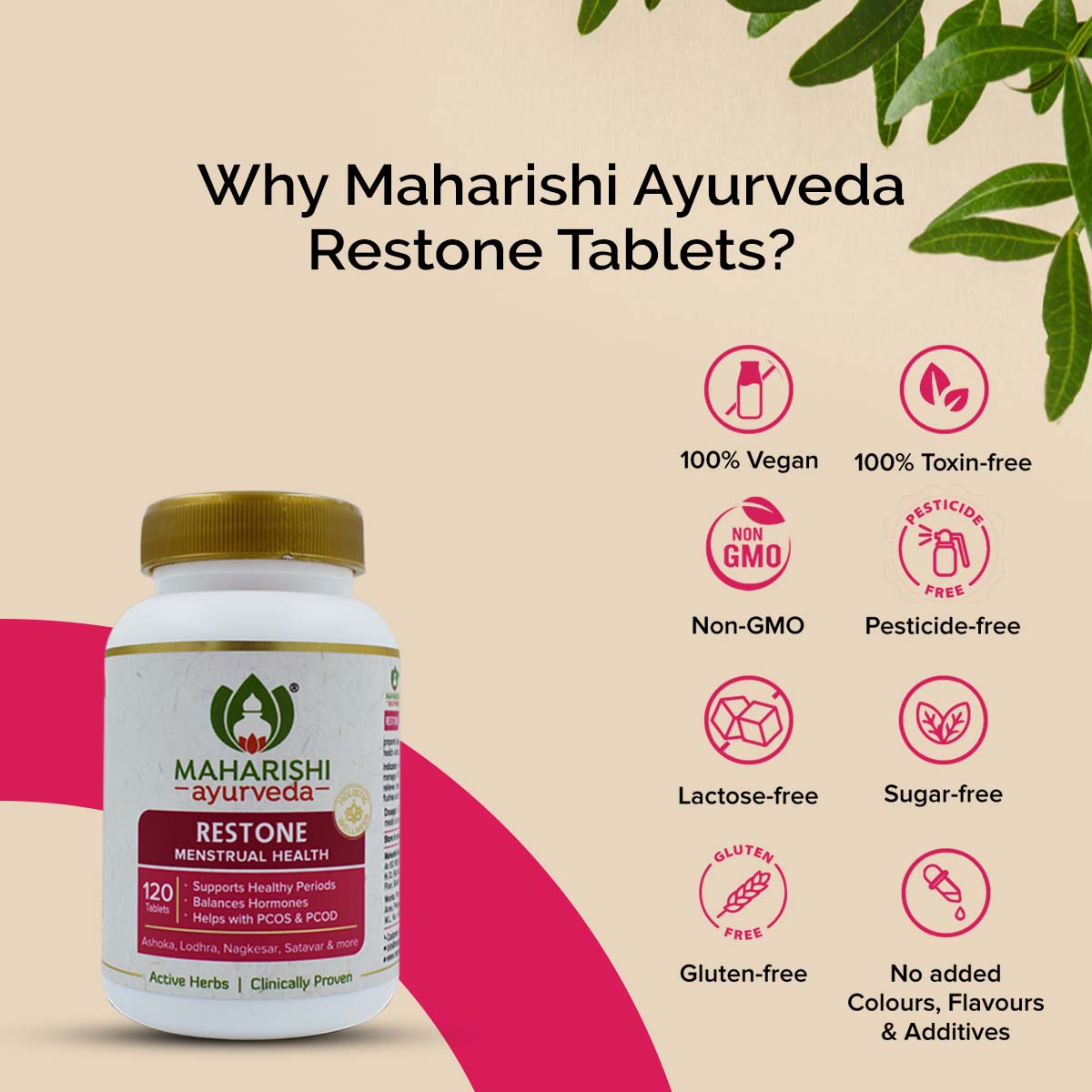 Maharishi Ayurveda Restone Tablets| For Healthy Periods| Regulates Menstrual Cycle | For Managing PCOD & PCOS- 120 Tablets Pack - Maharishi Ayurveda8
