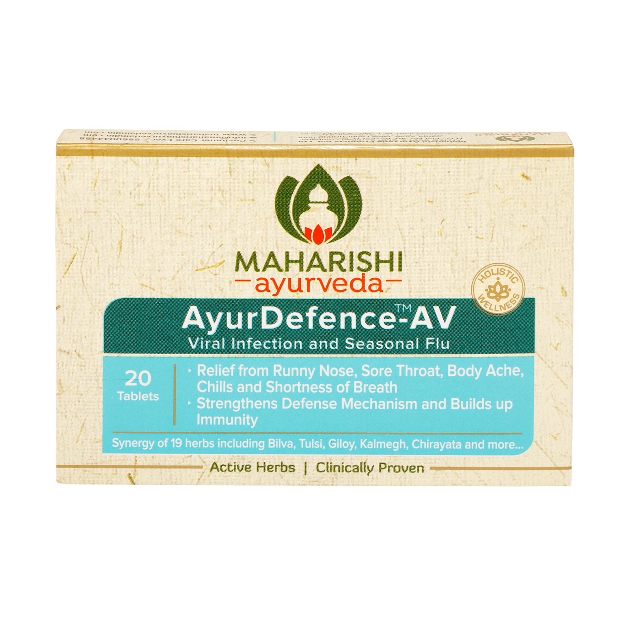 AyurDefence-AV For Viral Infections & Seasonal Flu | 20 tablets Pack - Maharishi Ayurveda