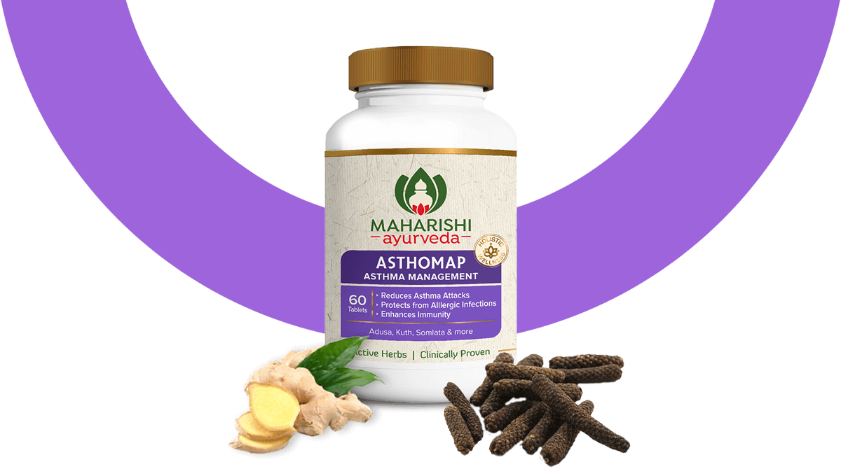 Asthomap - Ayurvedic medicine for Asthma & Respiratory Issues| 60 tablets Pack - Maharishi Ayurveda
