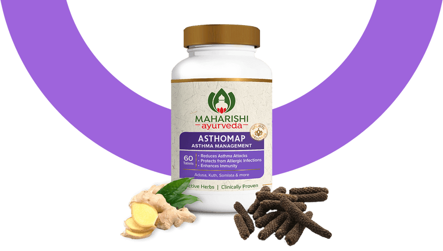 Asthomap - Ayurvedic medicine for Asthma & Respiratory Issues| 60 tablets Pack - Maharishi Ayurveda