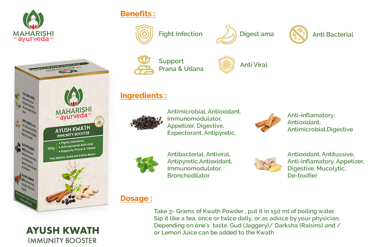 Maharishi Ayurveda Ayush Kwath | 100gms Pack - Maharishi Ayurveda