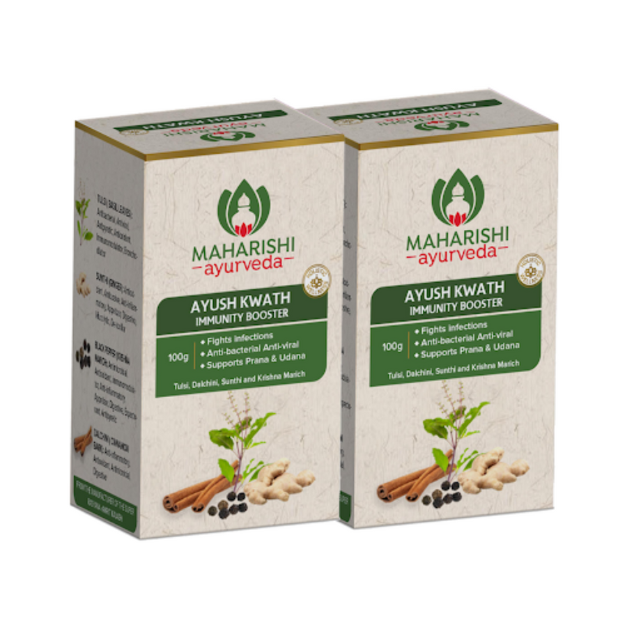 Maharishi Ayurveda Ayush Kwath - Pack of 2 | 100gms Pack Each - Maharishi Ayurveda