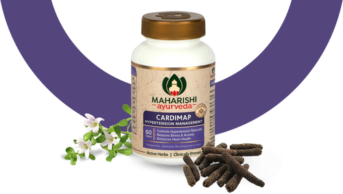 Cardimap - Ayurvedic Solution for Hypertention, Stress & Anxiety I 60 Tablets Pack - Maharishi Ayurveda